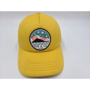 Billabong Yellow Patch Trucker Hat - 'This Is The Life'